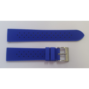 Blue swiss rubber strap