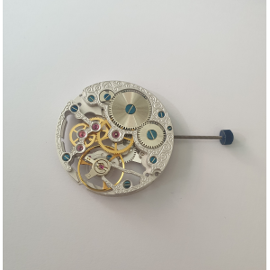 6497-1 Skeleton rhodium-plated