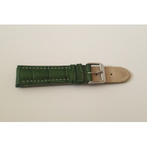 Dark green croco strap