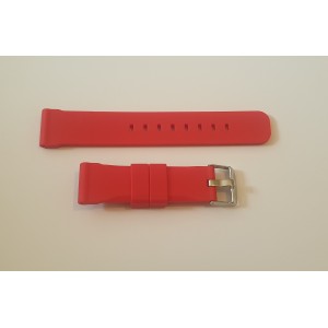 Rubber smooth red strap