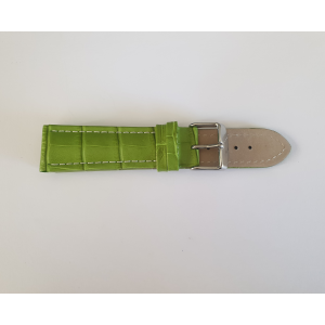 Green / white croco strap