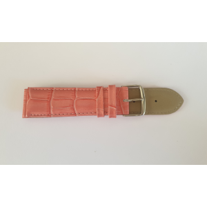 Salmon pink croco strap